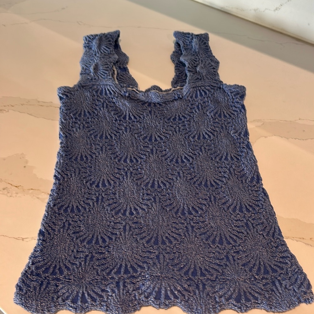 Free People Cami Top in Blue Size M/L